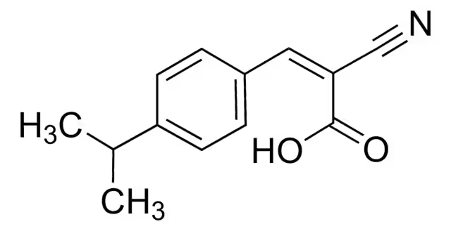 2-Cyano-3-thioenylcarboxylic acid structure, CAS 71154-34-2