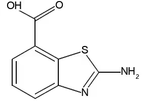2-Aminobenzothiazole-7-carboxylic acid structure, CAS 71224-95-8
