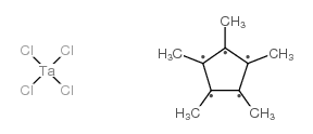 Pentamethylcyclopentadienyltantalum tetrachloride structure, CAS 71414-47-6