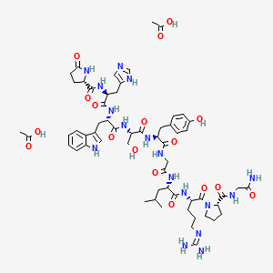 Gonadorelin diacetate structure, CAS 71447-49-9