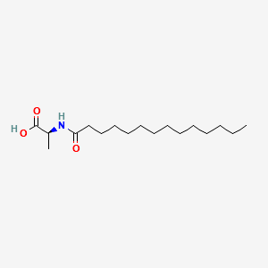 N-Tetradecanoyl-L-alanine structure, CAS 71448-29-8