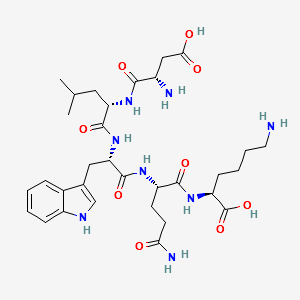 Aspartyl-leucyl-tryptophanyl-glutaminyl-lysine structure, CAS 71494-20-7