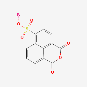 4-Sulfo-1,8-naphthalic anhydride potassium salt structure, CAS 71501-16-1