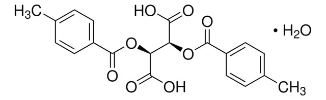 Di-p-toluoyl-D-tartaric acid monohydrate structure, CAS 71607-31-3