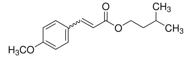 Isopentyl 4-methoxycinnamate structure, CAS 71617-10-2