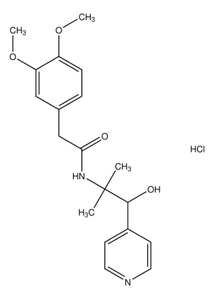 N-[2-Hydroxy-2-(4-methoxyphenyl)ethyl]-2-(2-chloro-3,4-dimethoxyphenyl)ethylamine structure, CAS 71636-38-9