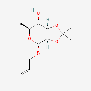 Allyl 2,3-O-isopropylidene-alpha-L-rhamnopyranoside structure, CAS 71695-57-3