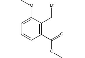 Methyl 2-bromomethyl-3-methoxybenzoate structure, CAS 71887-28-0