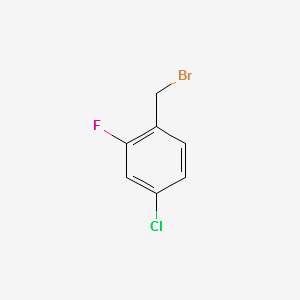 2-Fluoro-4-chlorobenzyl bromide structure, CAS 71916-82-0