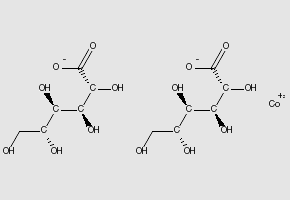 Cobalt(II) gluconate structure, CAS 71957-08-9