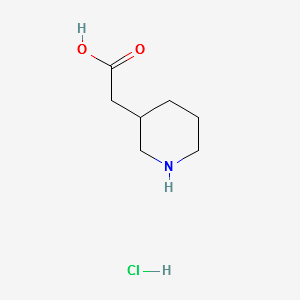 3-Piperidine acetic acid hydrochloride structure, CAS 71985-81-4