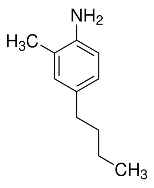 4-Butyl-2-methylaniline structure, CAS 72072-16-3