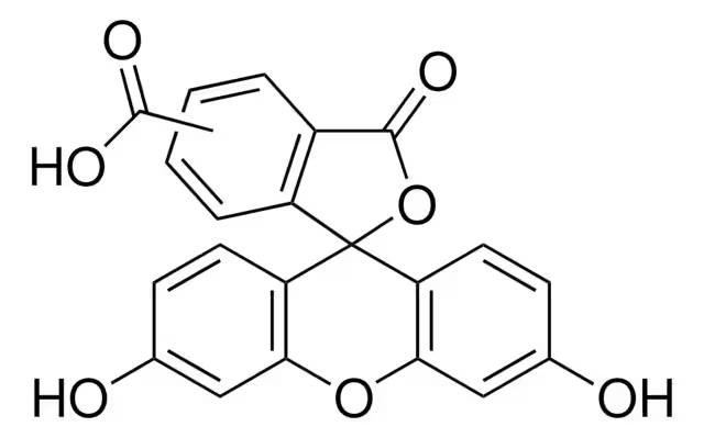 5(6)-Carboxyfluorescein structure, CAS 72088-94-9