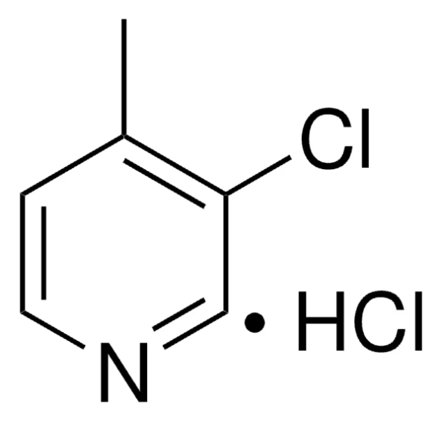 3-Chloro-4-methylpyridine structure, CAS 72093-04-0