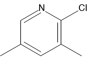 3,5-Dimethyl-2-chloropyridine structure, CAS 72093-12-0
