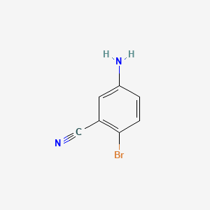 5-Amino-2-bromobenzonitrile structure, CAS 72115-09-4