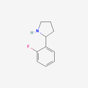 2-(2-Fluorophenyl)pyrrolidine structure, CAS 72216-04-7