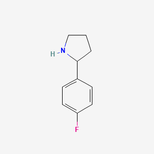 2-(4-Fluorophenyl)-pyrrolidine structure, CAS 72216-06-9