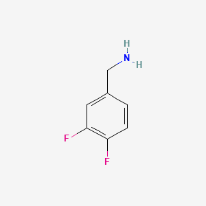 3,4-Difluorobenzylamine structure, CAS 72235-53-1