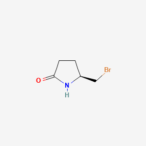 (S)-5-(Bromomethyl)-2-pyrrolidinone structure, CAS 72479-05-1