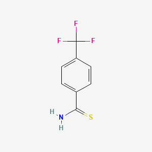 4-(Trifluoromethyl)thiobenzamide structure, CAS 72505-21-6