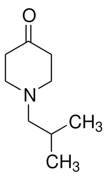 1-Isobutyl-4-piperidone structure, CAS 72544-16-2
