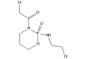 3-(2-Chloroactyl)-2-[(2-chloroethyl)amino]tetrahydro-2H-1,3,2-oxazaphosphorine-2-oxide structure, CAS 72578-71-3