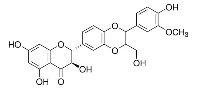 Isosilybin structure, CAS 72581-71-6