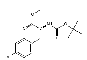 Boc-L-Tyrosine ethyl ester structure, CAS 72594-77-5