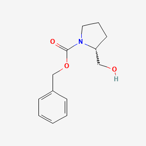N-Cbz-D-Prolinol structure, CAS 72597-18-3