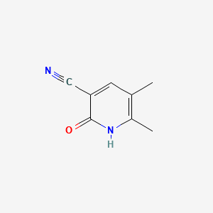 2-Hydroxy-5,6-dimethylnicotinonitrile structure, CAS 72716-80-4