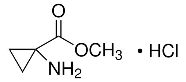 Methyl 1-aminocyclopropanecarboxylate hydrochloride structure, CAS 72784-42-0