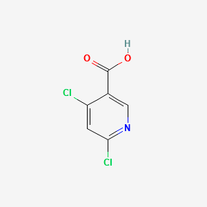 4,6-Dichloronicotinic acid structure, CAS 73027-79-9