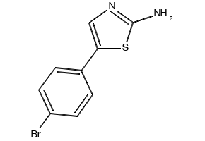 5-(4-Bromophenyl)thiazol-2-amine structure, CAS 73040-60-5