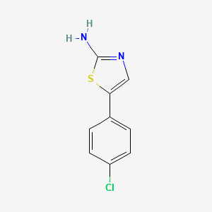 5-(4-Chlorophenyl)-2-thiazolamine structure, CAS 73040-66-1