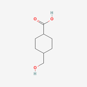 cis-4-(Hydroxymethyl)cyclohexanecarboxylic acid structure, CAS 73094-35-6