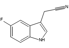 5-Fluoroindole-3-acetonitrile structure, CAS 73139-85-2