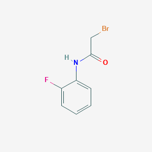 2-Bromo-N-(2-fluorophenyl)acetamide structure, CAS 73383-95-6