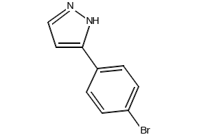 3-(4-Bromophenyl)-1H-pyrazole structure, CAS 73387-46-9