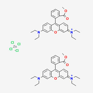 Basic Violet 11:1 structure, CAS 73398-89-7