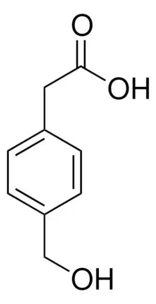 4-(Hydroxymethyl)phenylacetic acid structure, CAS 73401-74-8