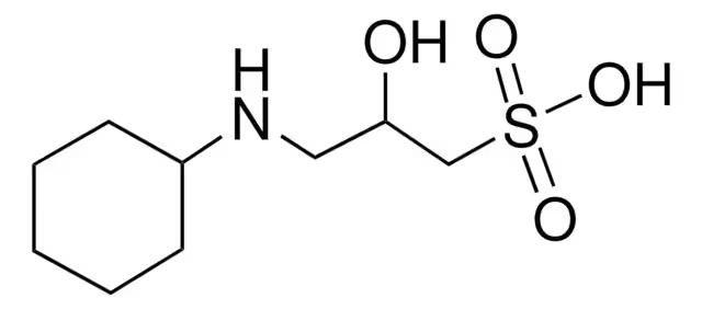 3-(Cyclohexylamino)-2-hydroxy-1-propanesulfonic acid structure, CAS 73463-39-5