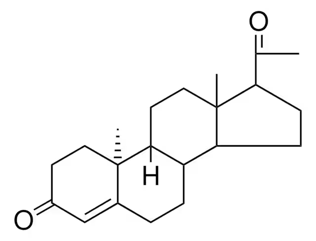 Pregn-4-ene-3,20-dione hydrochloride structure, CAS 73489-90-4