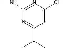 2-Amino-4-chloro-6-isopropylpyrimidine structure, CAS 73576-33-7