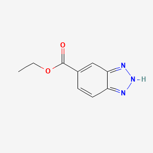 Ethyl benzotriazole-5-carboxylate structure, CAS 73605-91-1