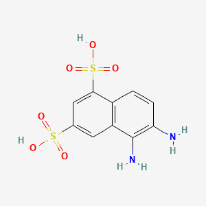 5,6-Diaminonaphthalene-1,3-disulphonic acid structure, CAS 73692-57-6