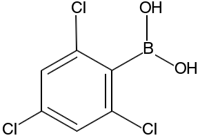 2,4,6-Trichlorophenylboronic acid structure, CAS 73852-18-3