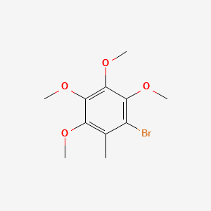 2-Methyl-3,4,5,6-tetramethoxybromobenzene structure, CAS 73875-27-1