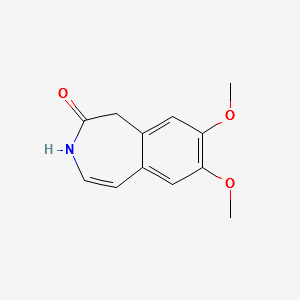 7,8-Dimethoxy-1,3-dihydro-2H-3-benzazepin-2-one structure, CAS 73942-87-7