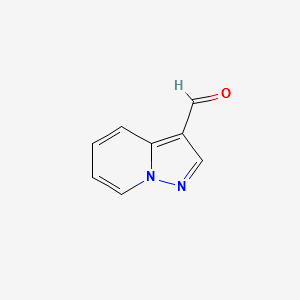 Pyrazolo[1,5-a]pyridin-3-carbaldehyde structure, CAS 73957-66-1